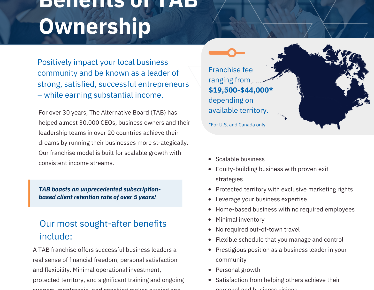 Benefits of TAB Ownership